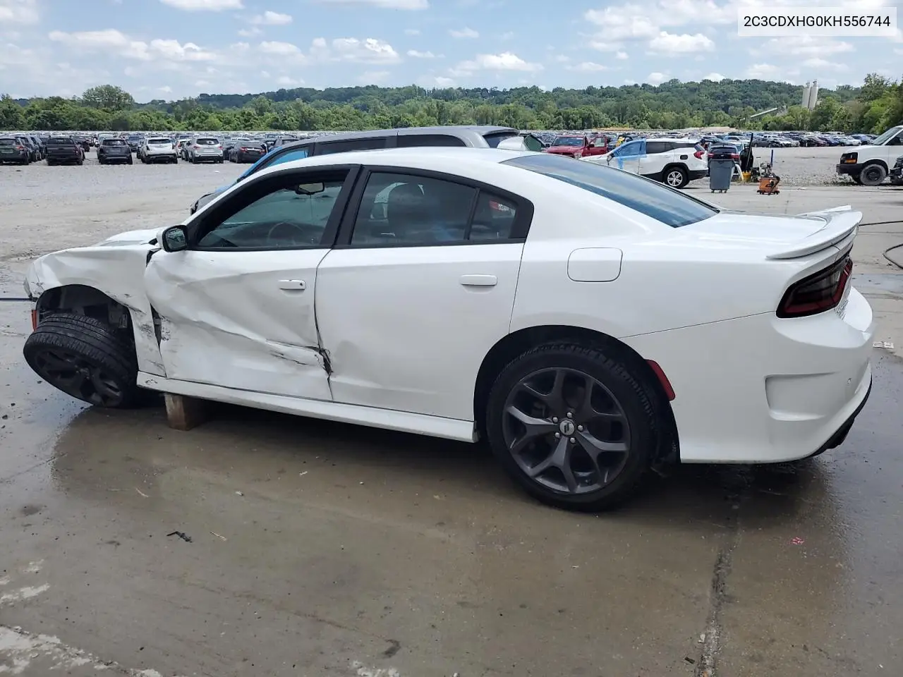2019 Dodge Charger Gt VIN: 2C3CDXHG0KH556744 Lot: 62925945