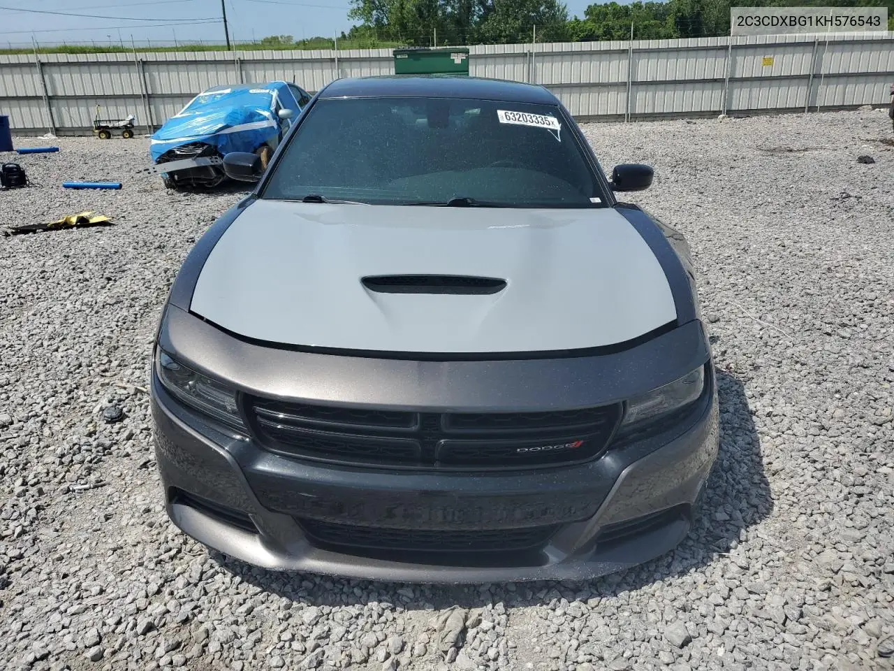 2019 Dodge Charger Sxt VIN: 2C3CDXBG1KH576543 Lot: 63203335