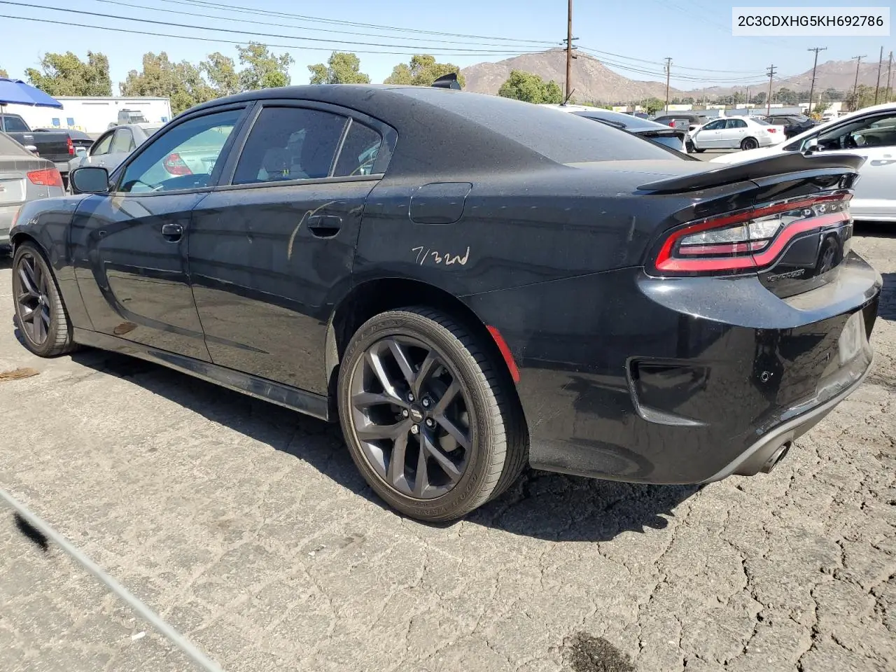 2019 Dodge Charger Gt VIN: 2C3CDXHG5KH692786 Lot: 65289065