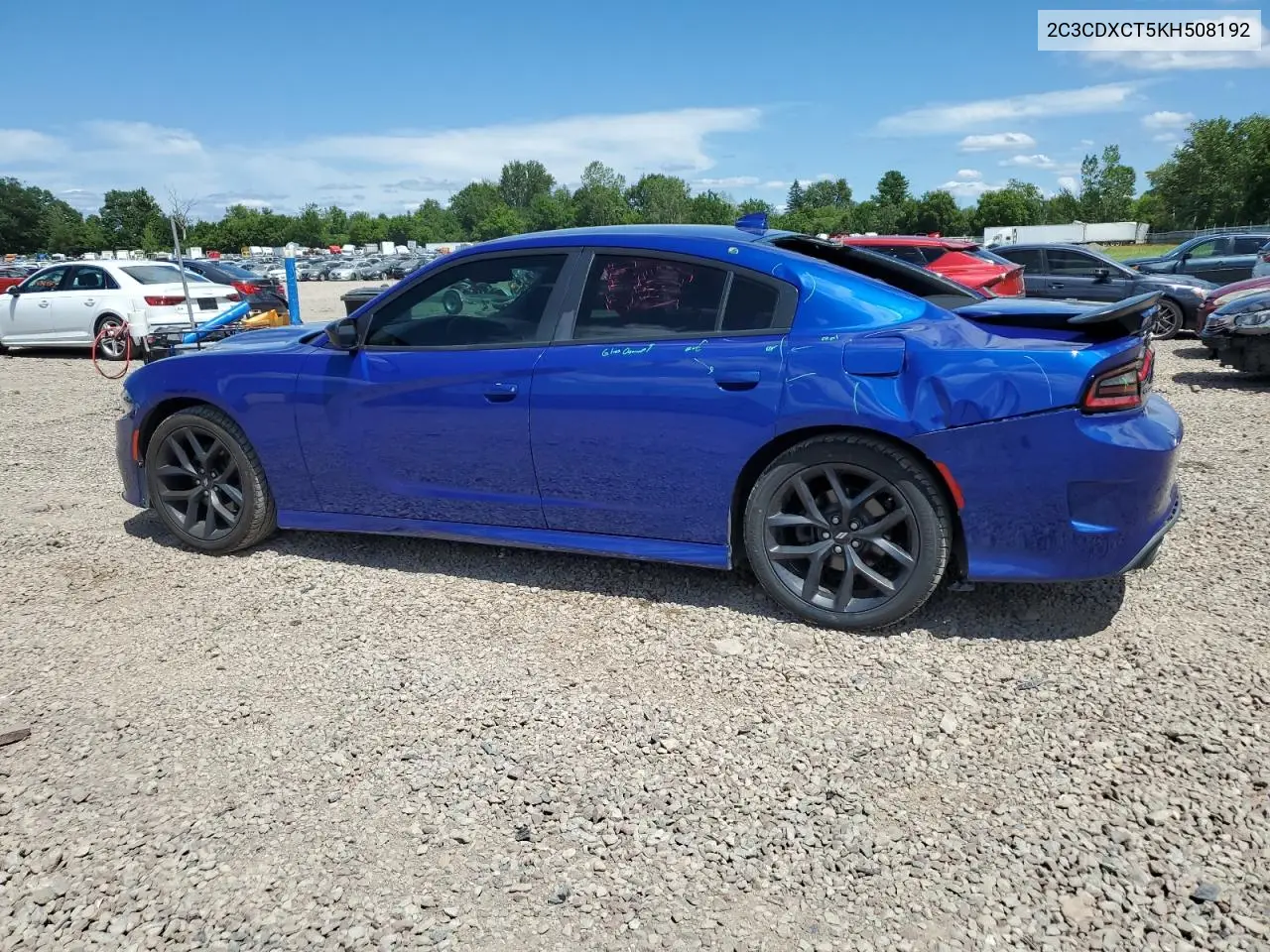 2019 Dodge Charger R/T VIN: 2C3CDXCT5KH508192 Lot: 65643055