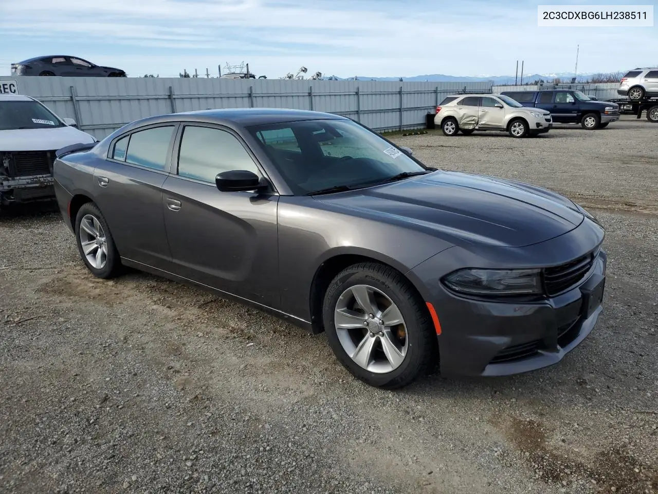 2020 Dodge Charger Sxt VIN: 2C3CDXBG6LH238511 Lot: 46290875