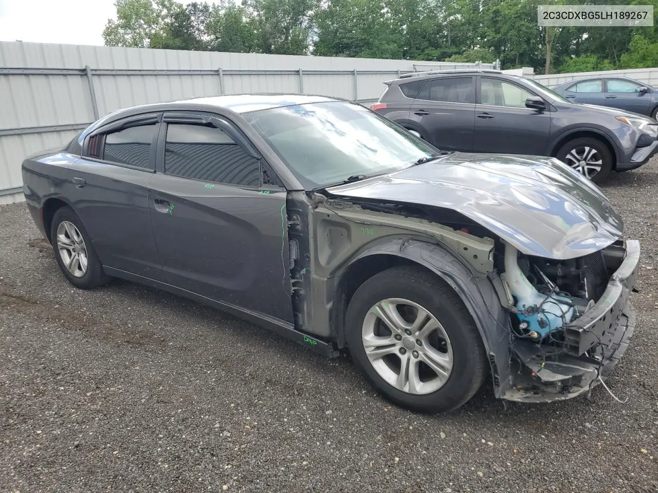 2020 Dodge Charger Sxt VIN: 2C3CDXBG5LH189267 Lot: 56821015
