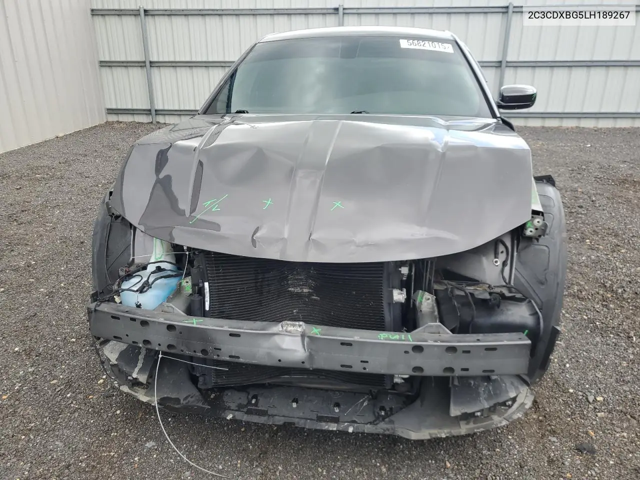 2020 Dodge Charger Sxt VIN: 2C3CDXBG5LH189267 Lot: 56821015