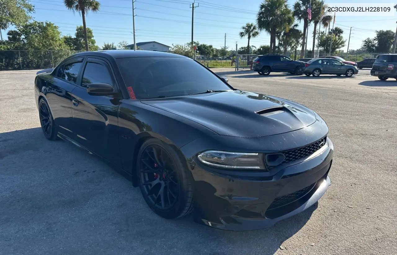 2020 Dodge Charger Scat Pack VIN: 2C3CDXGJ2LH228109 Lot: 57217865