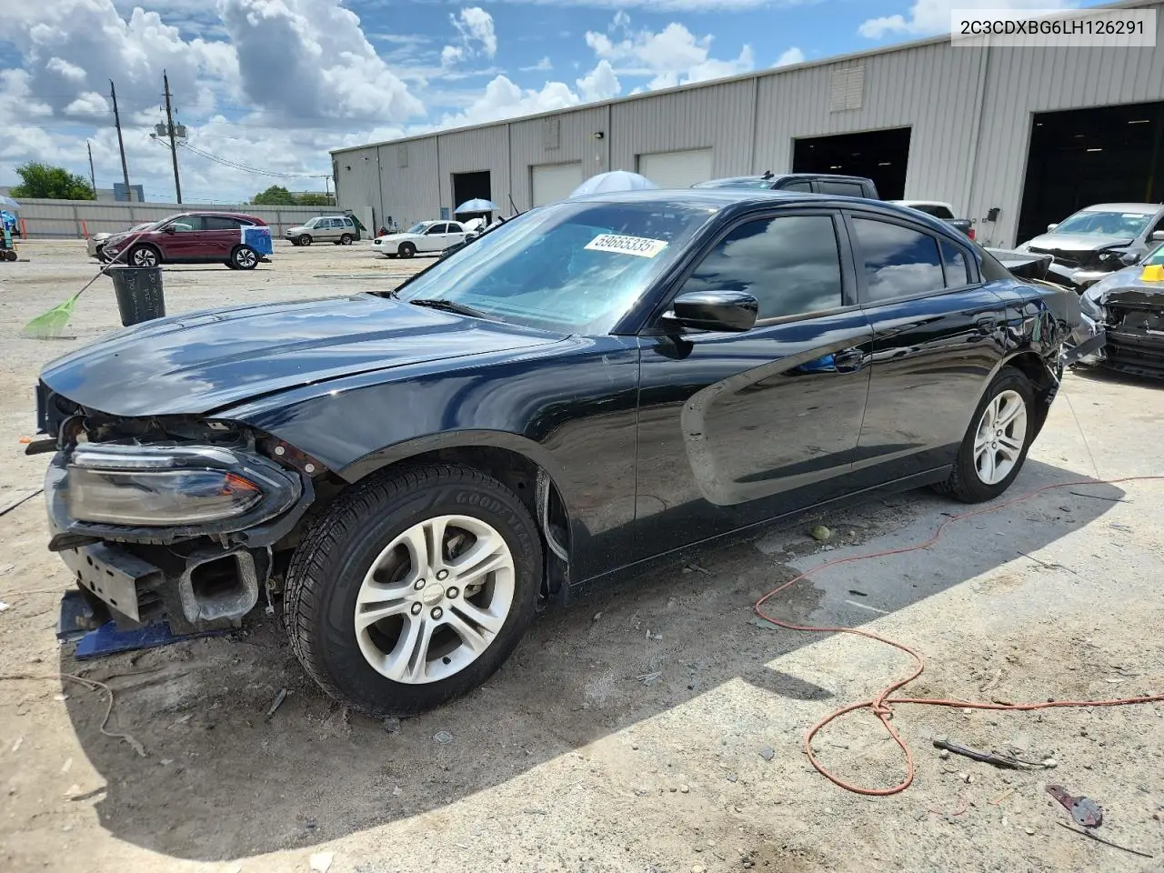 2020 Dodge Charger Sxt VIN: 2C3CDXBG6LH126291 Lot: 59665335