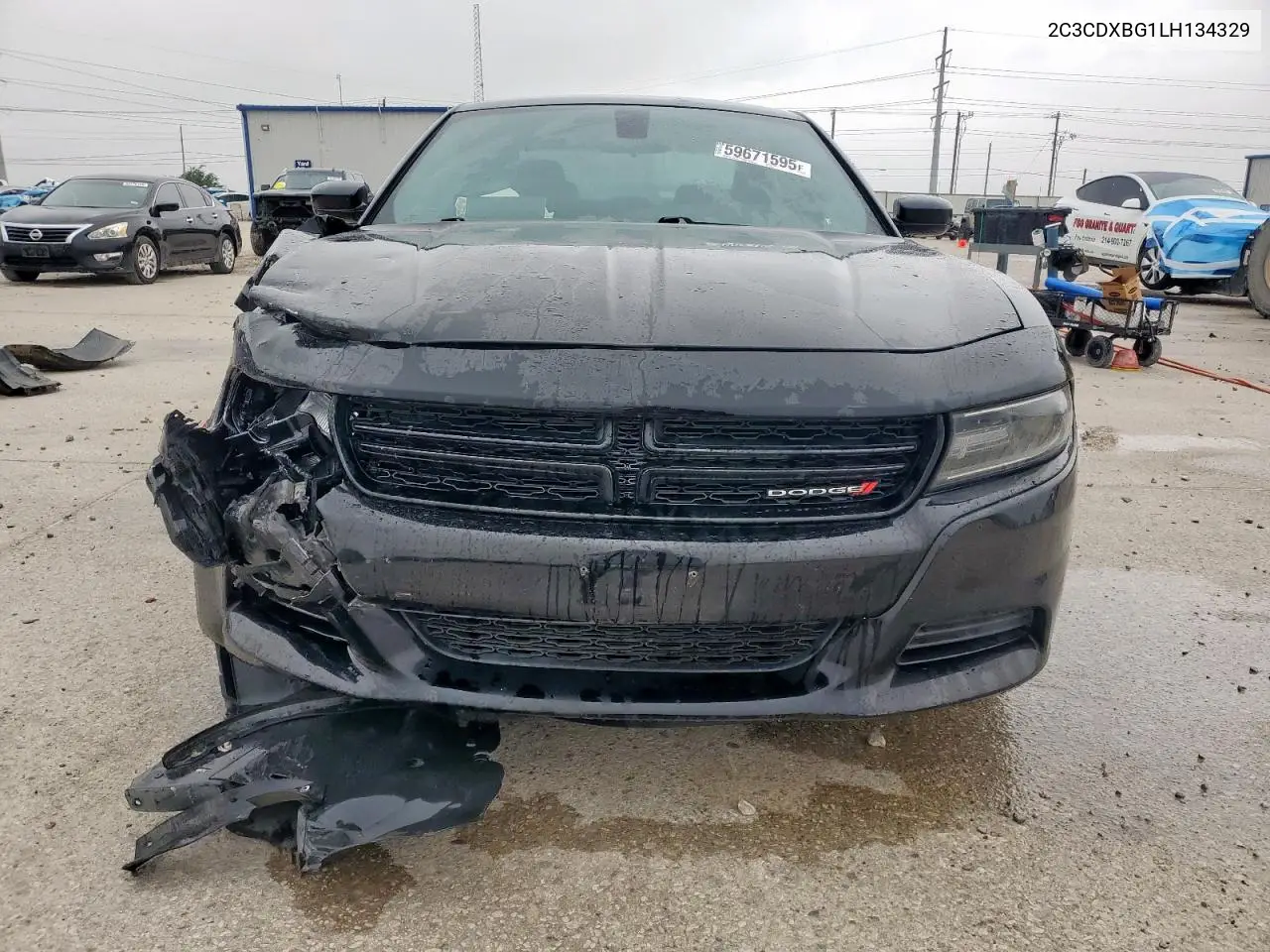 2020 Dodge Charger Sxt VIN: 2C3CDXBG1LH134329 Lot: 59671595