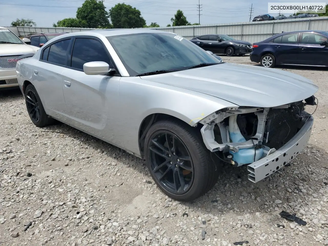 2020 Dodge Charger Sxt VIN: 2C3CDXBG0LH140722 Lot: 62395525