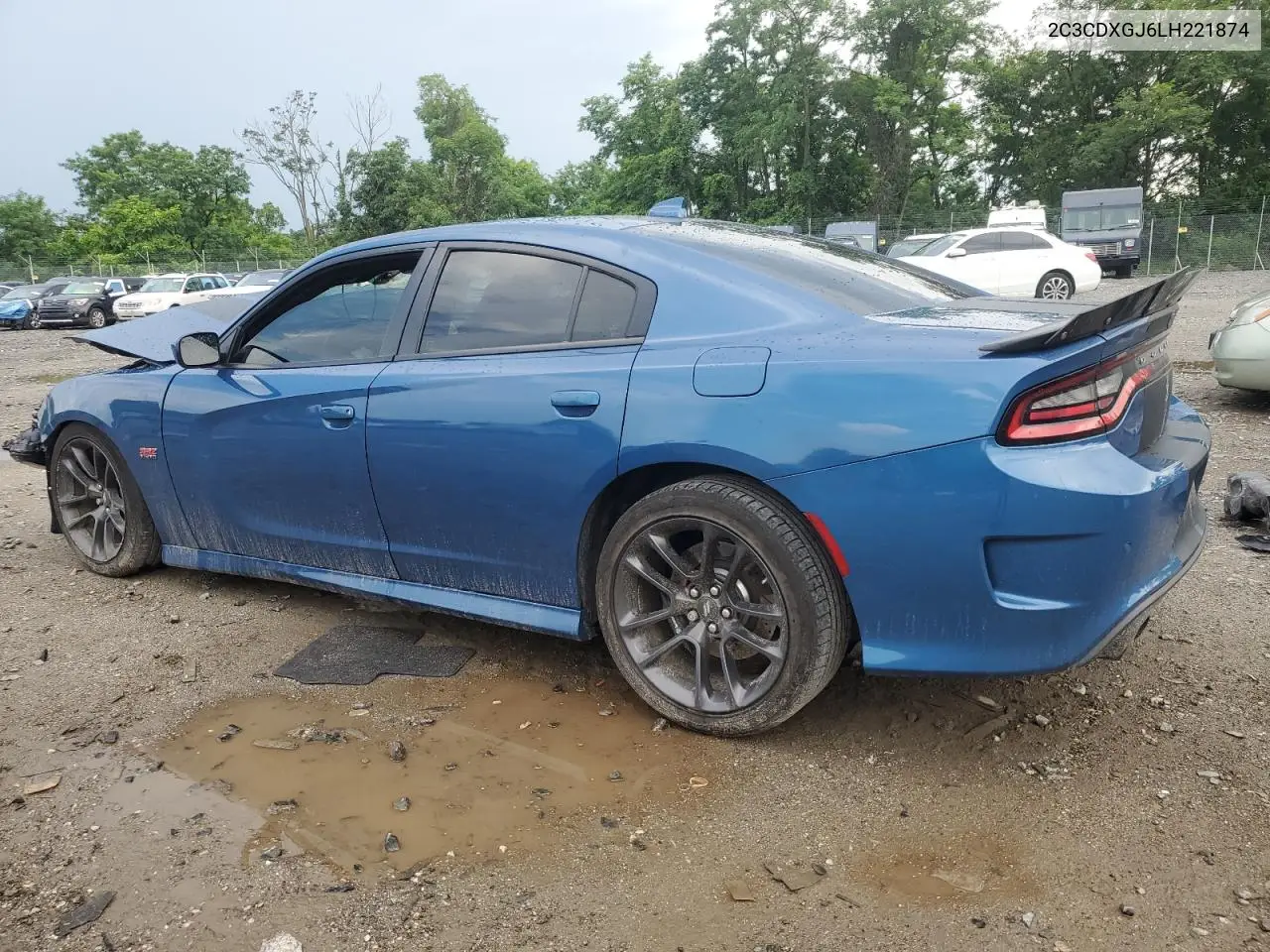 2020 Dodge Charger Scat Pack VIN: 2C3CDXGJ6LH221874 Lot: 62440095