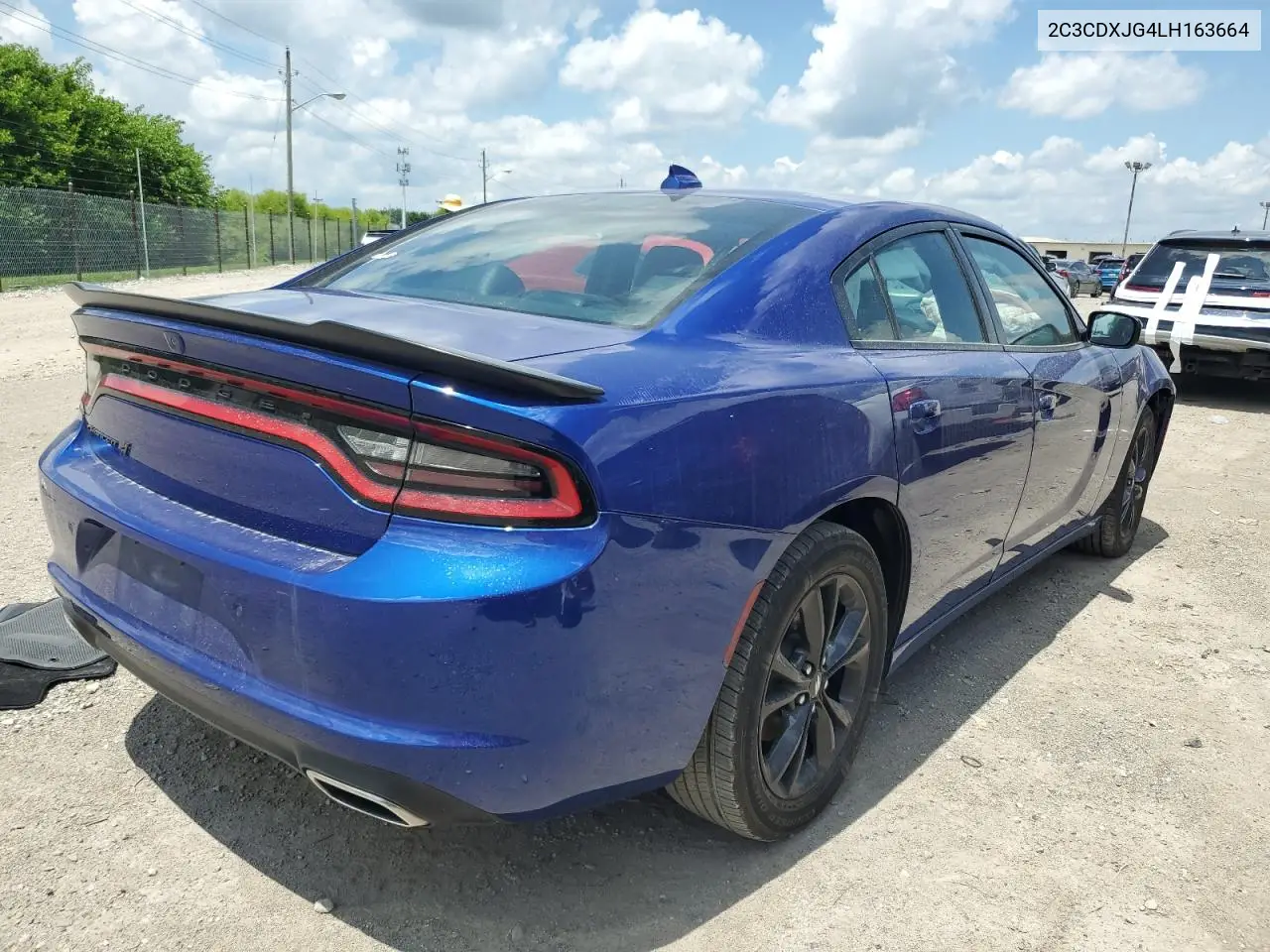 2020 Dodge Charger Sxt VIN: 2C3CDXJG4LH163664 Lot: 62788445