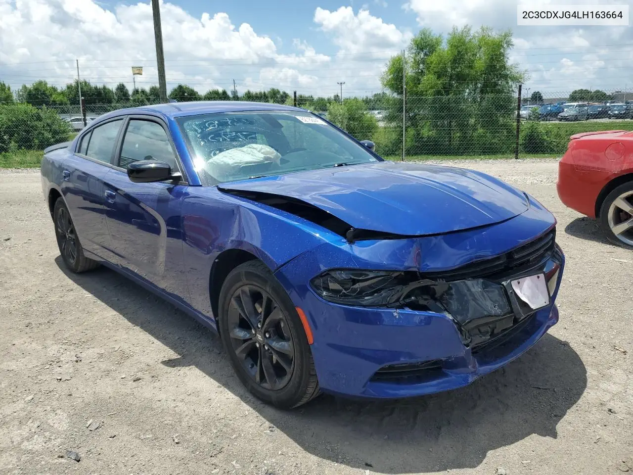2020 Dodge Charger Sxt VIN: 2C3CDXJG4LH163664 Lot: 62788445