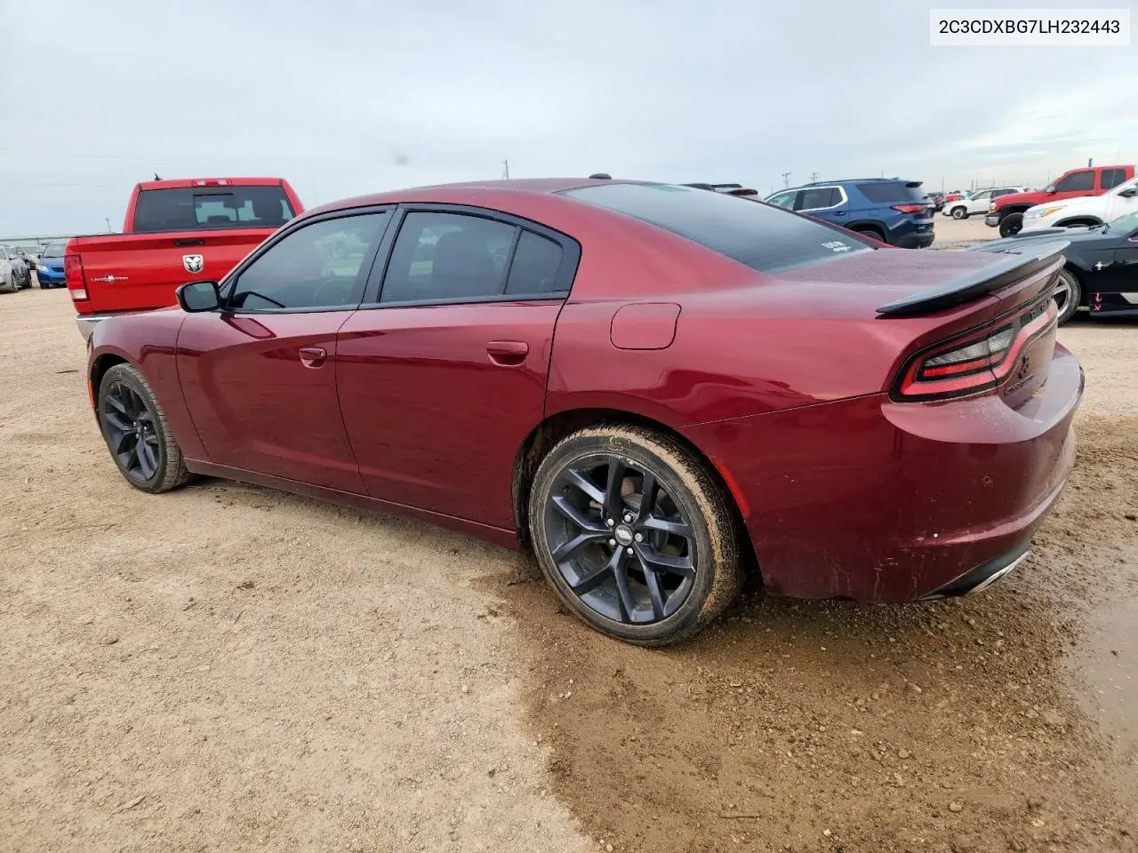 2020 Dodge Charger Sxt VIN: 2C3CDXBG7LH232443 Lot: 63214815