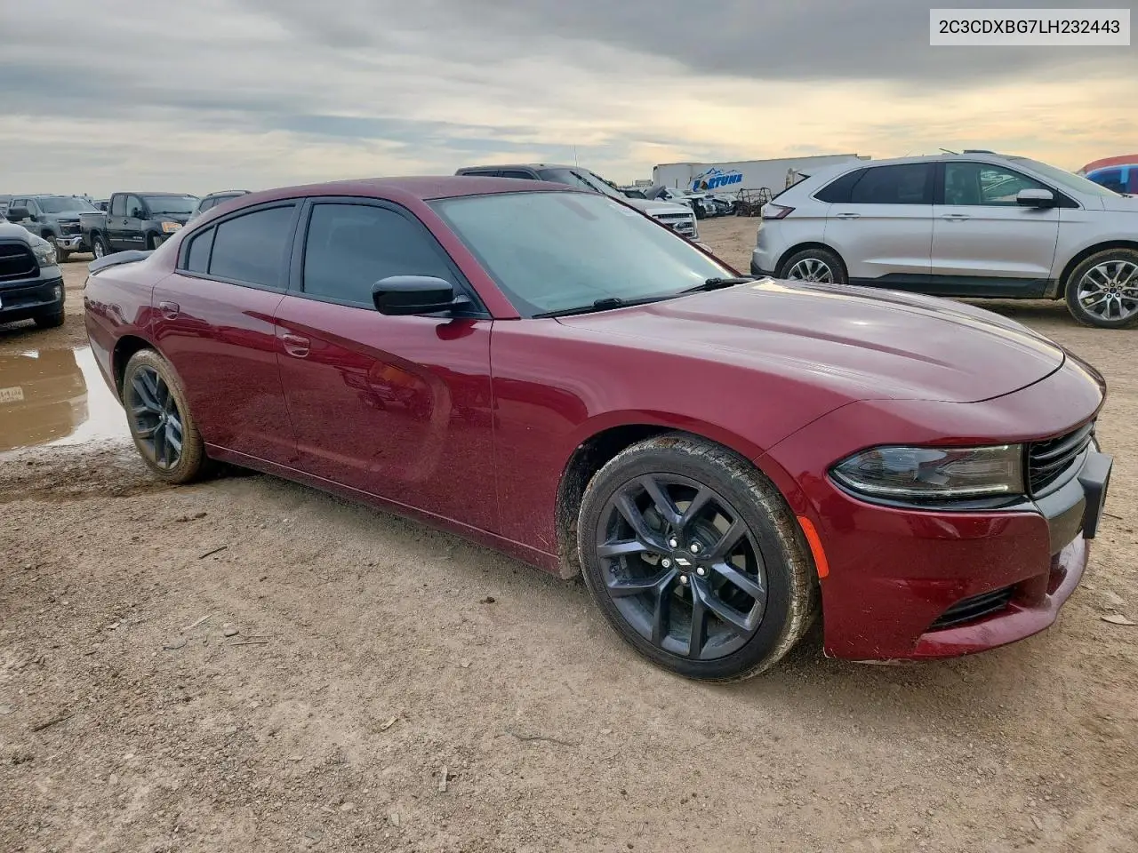 2020 Dodge Charger Sxt VIN: 2C3CDXBG7LH232443 Lot: 63214815