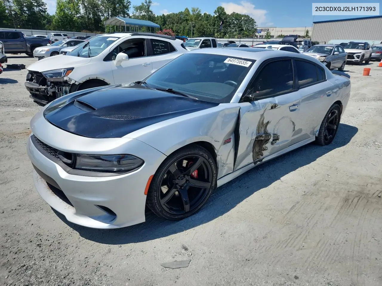 2020 Dodge Charger Scat Pack VIN: 2C3CDXGJ2LH171393 Lot: 64975655