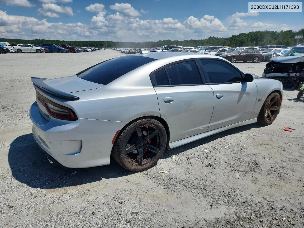 2020 Dodge Charger Scat Pack VIN: 2C3CDXGJ2LH171393 Lot: 64975655