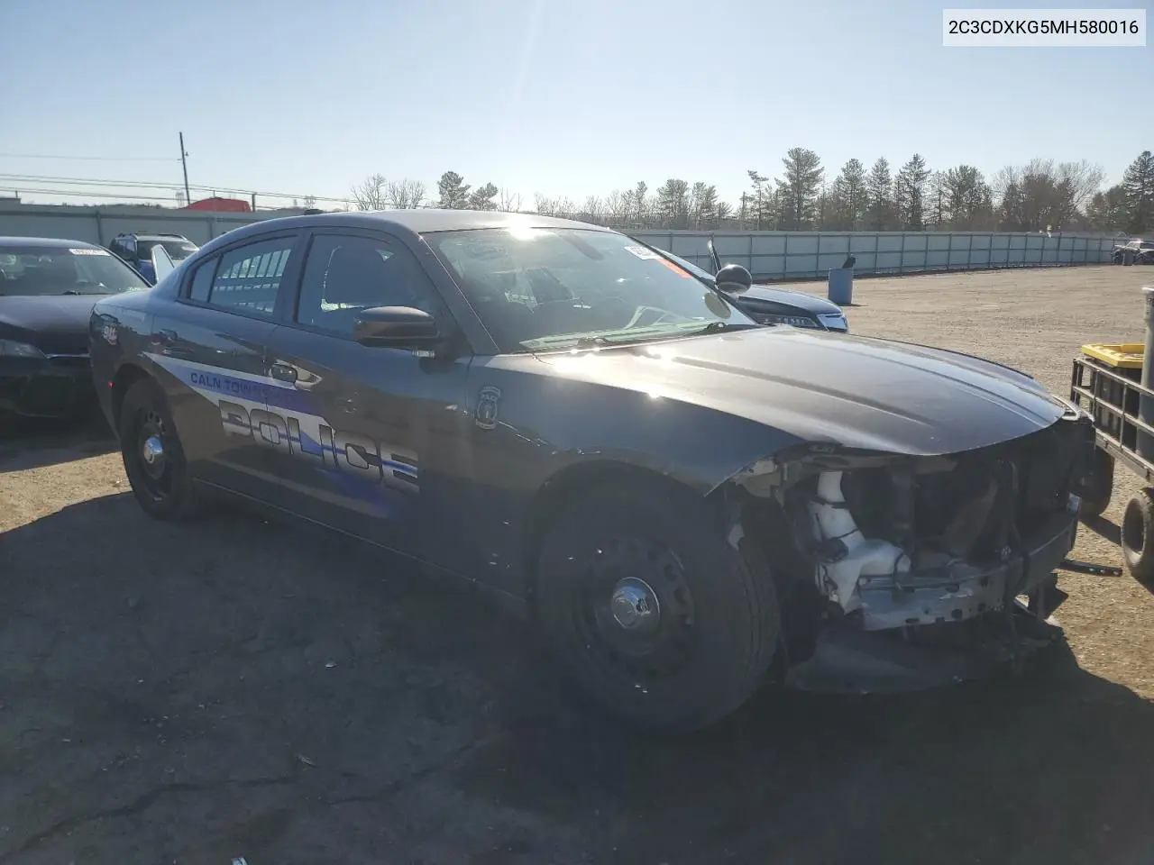 2021 Dodge Charger Police VIN: 2C3CDXKG5MH580016 Lot: 48262425