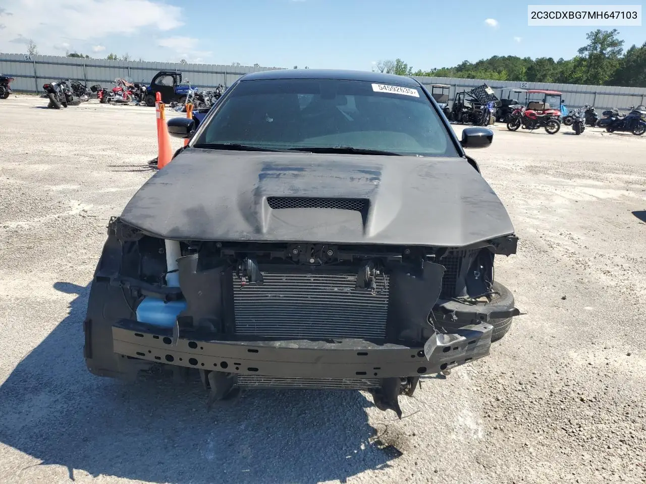 2021 Dodge Charger Sxt VIN: 2C3CDXBG7MH647103 Lot: 54592635