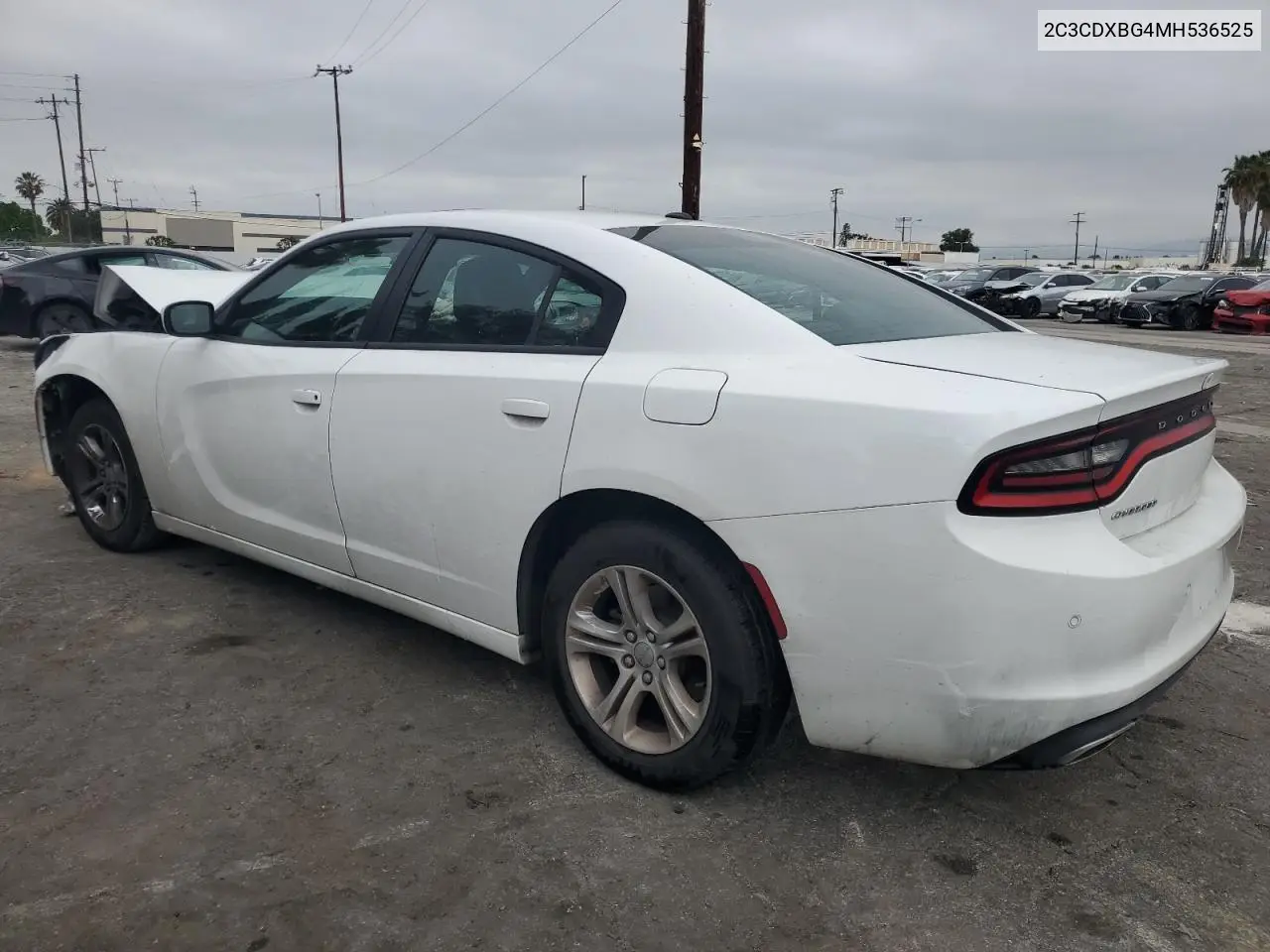 2021 Dodge Charger Sxt VIN: 2C3CDXBG4MH536525 Lot: 55634125