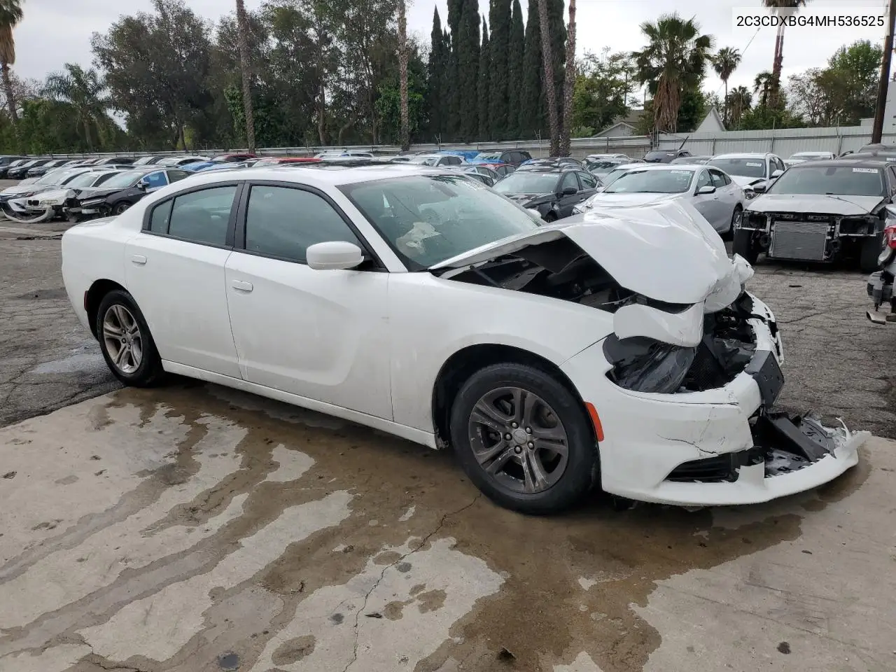 2021 Dodge Charger Sxt VIN: 2C3CDXBG4MH536525 Lot: 55634125