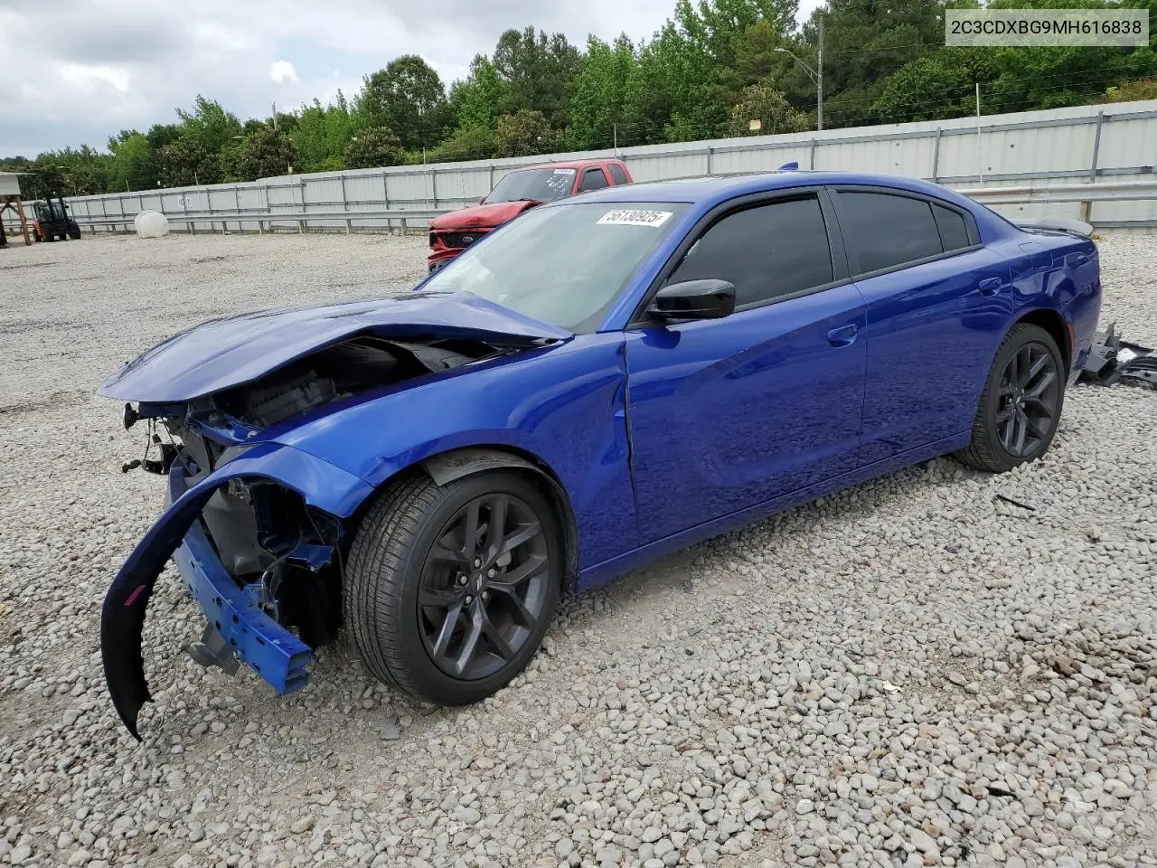 2021 Dodge Charger Sxt VIN: 2C3CDXBG9MH616838 Lot: 56130925
