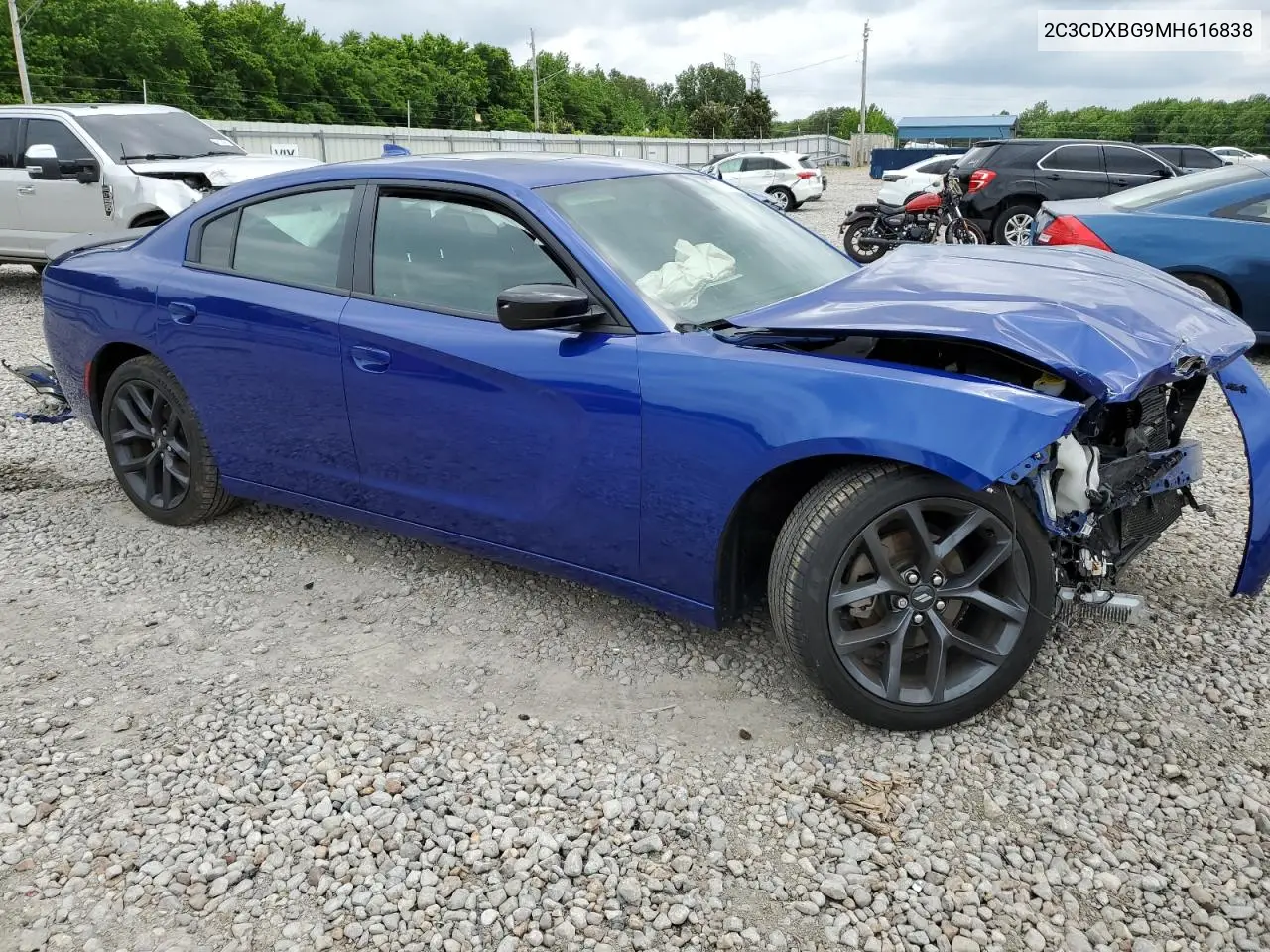 2021 Dodge Charger Sxt VIN: 2C3CDXBG9MH616838 Lot: 56130925