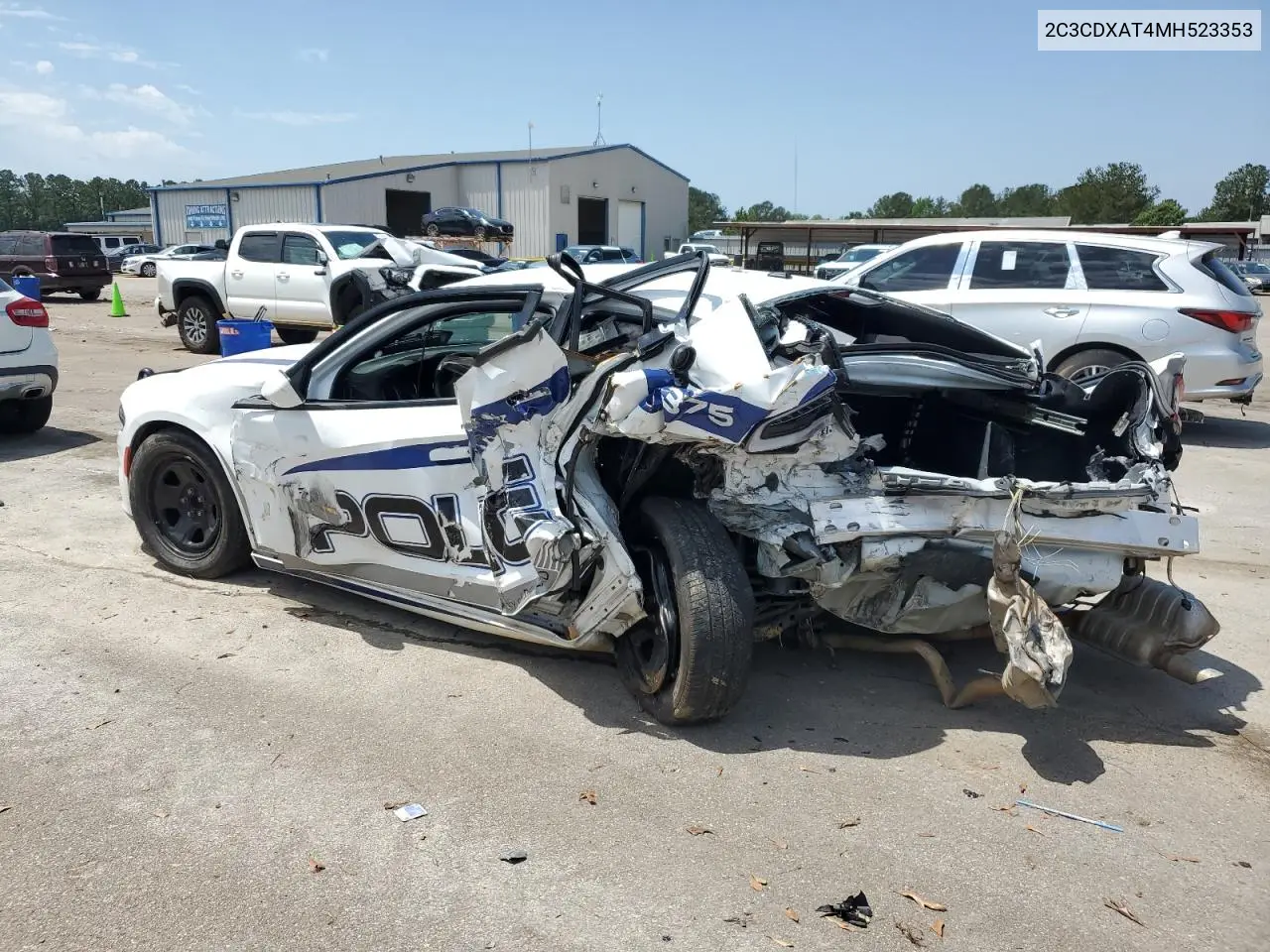 2021 Dodge Charger Police VIN: 2C3CDXAT4MH523353 Lot: 56326595