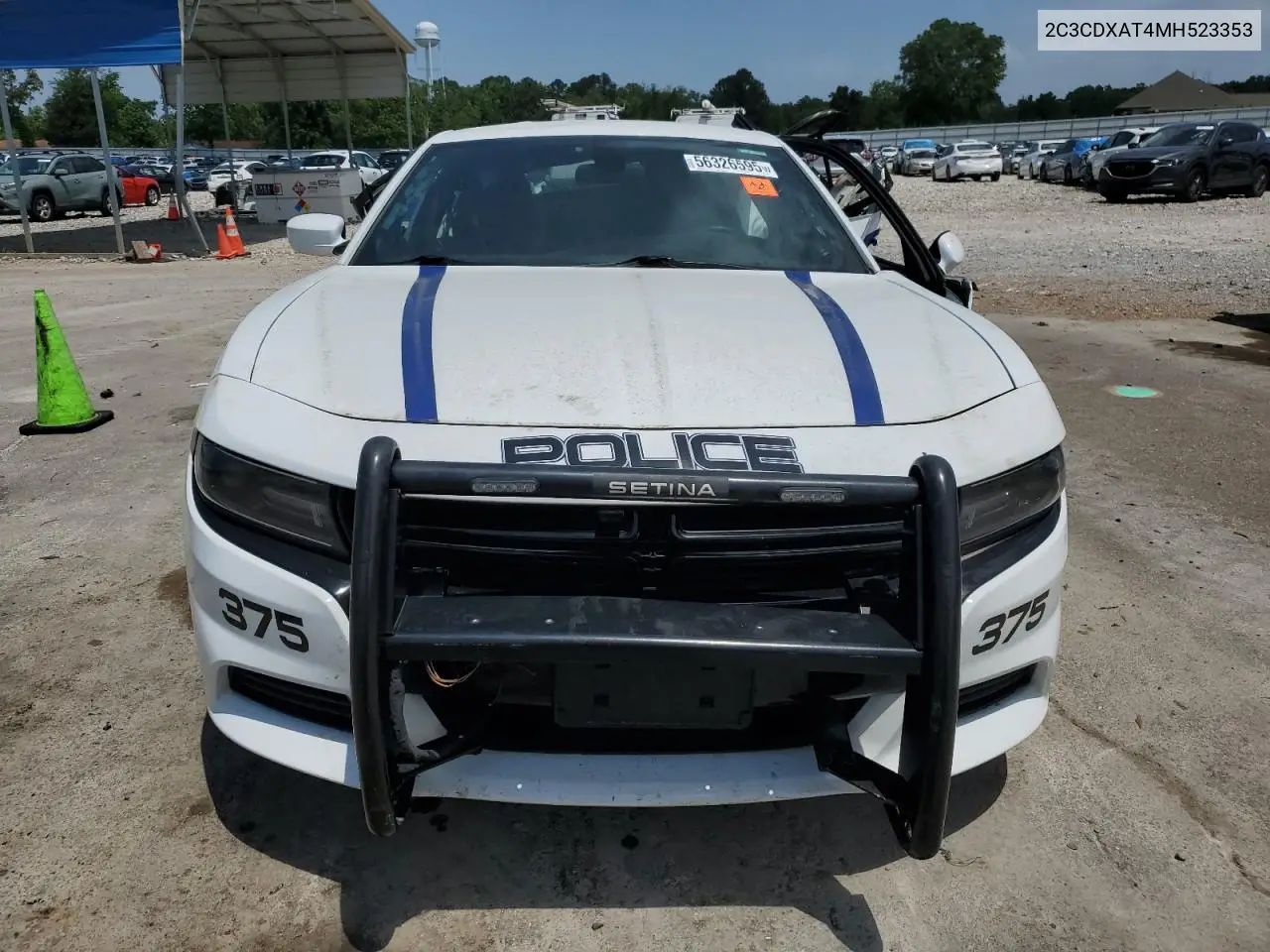 2021 Dodge Charger Police VIN: 2C3CDXAT4MH523353 Lot: 56326595