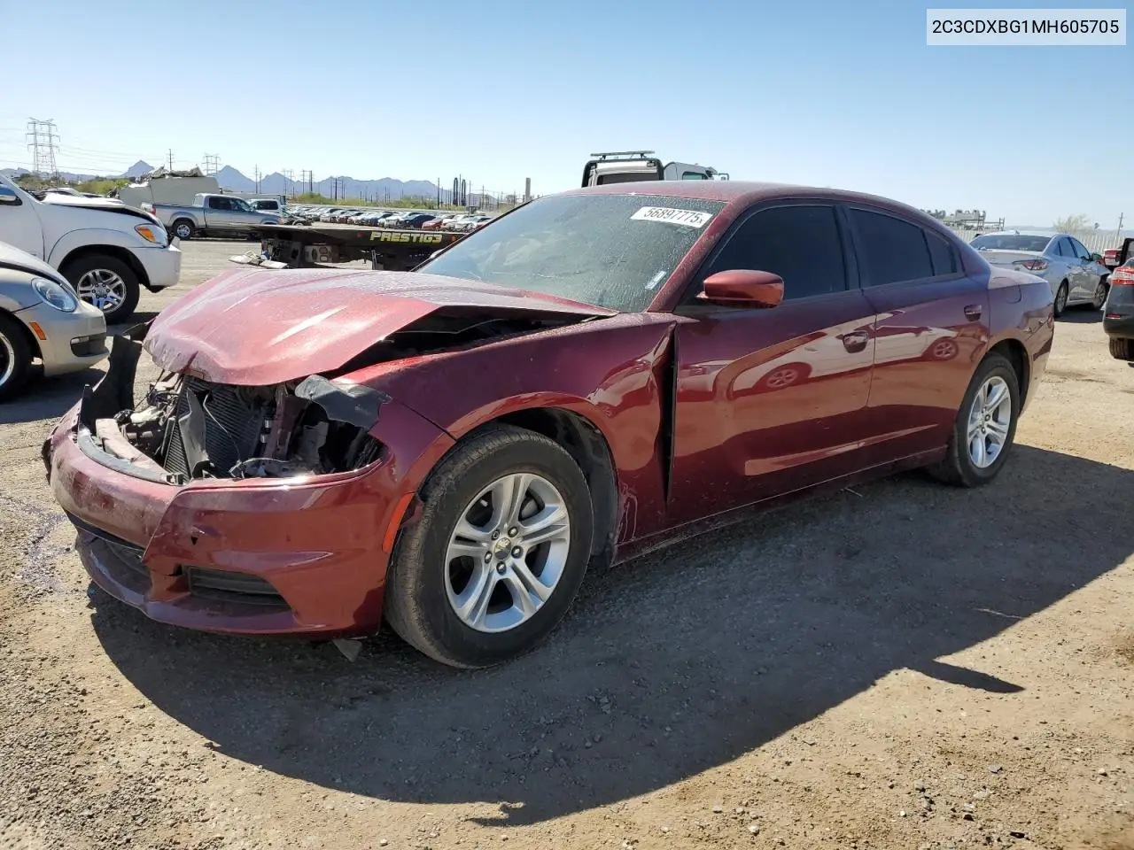 2c3cdxbg1mh605705 2C3CDXBG1MH605705 2021 Dodge Charger Sxt