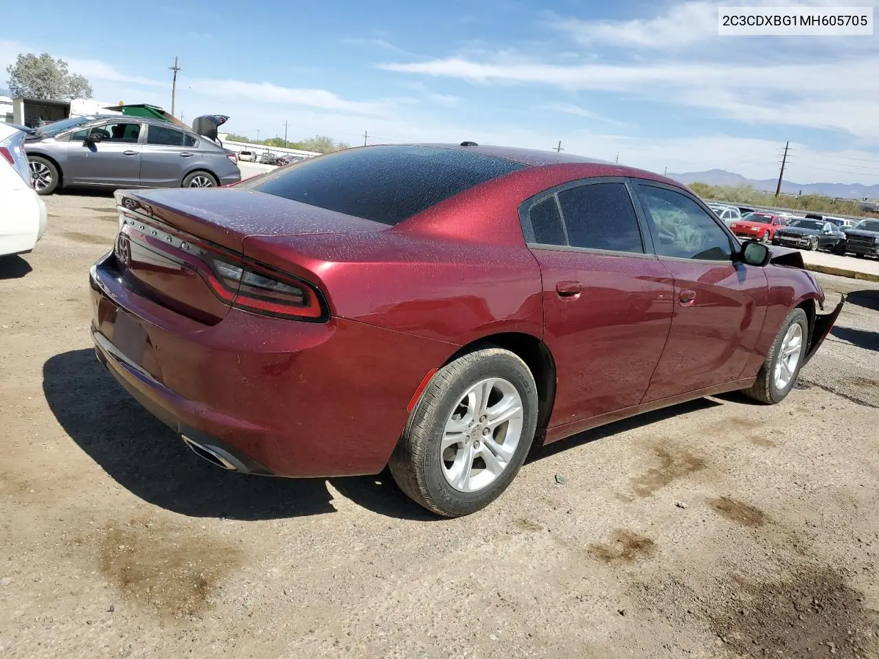2c3cdxbg1mh605705 2C3CDXBG1MH605705 2021 Dodge Charger Sxt