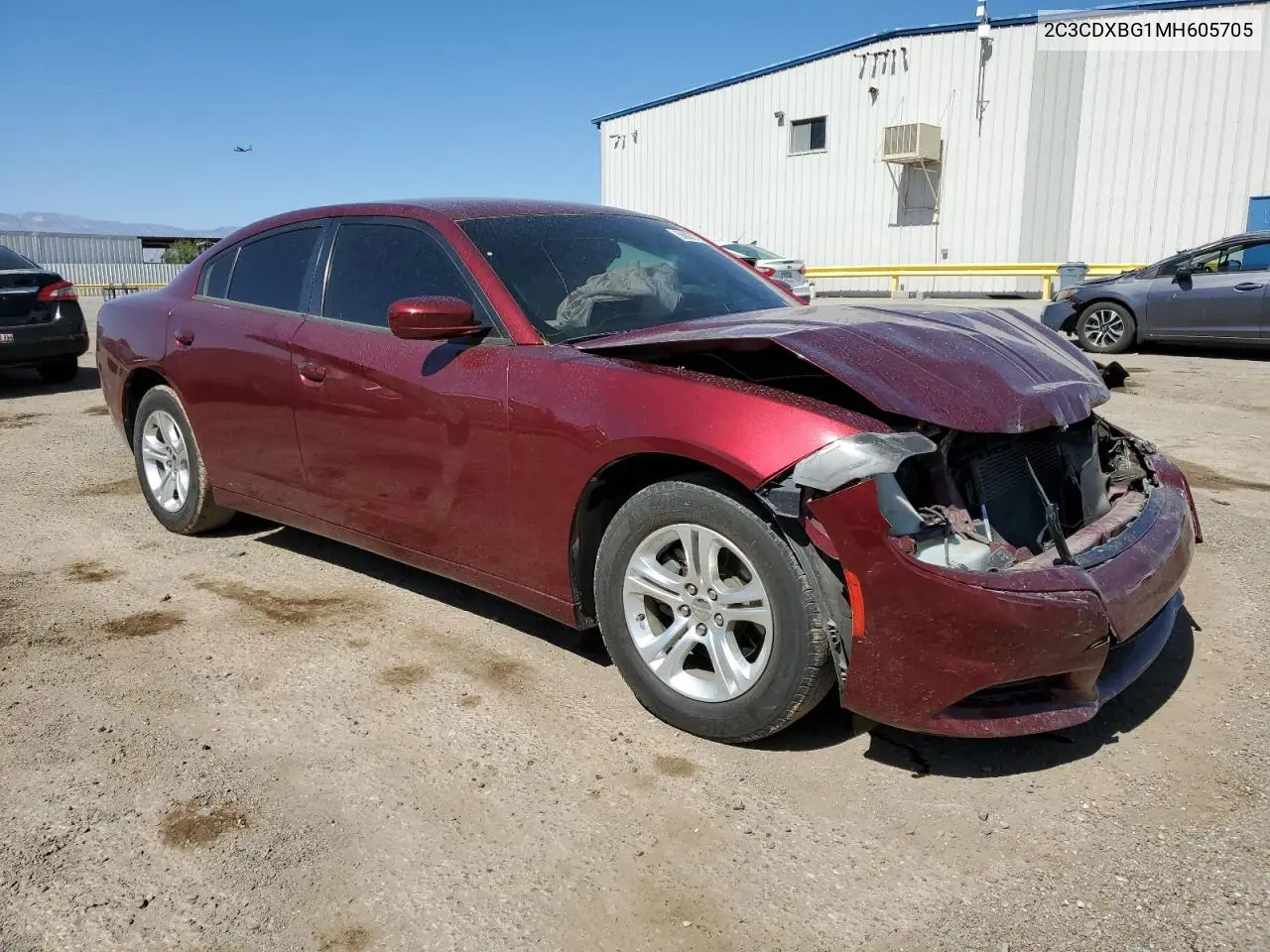 2c3cdxbg1mh605705 2C3CDXBG1MH605705 2021 Dodge Charger Sxt