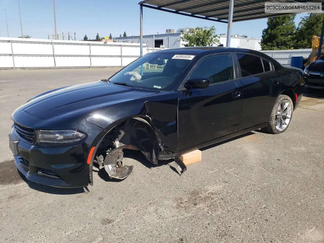 2021 Dodge Charger Sxt VIN: 2C3CDXBG6MH653264 Lot: 56994935