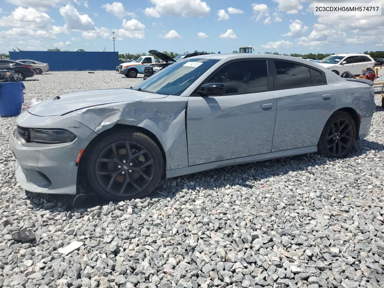 2021 Dodge Charger Gt VIN: 2C3CDXHG6MH574717 Lot: 57043135
