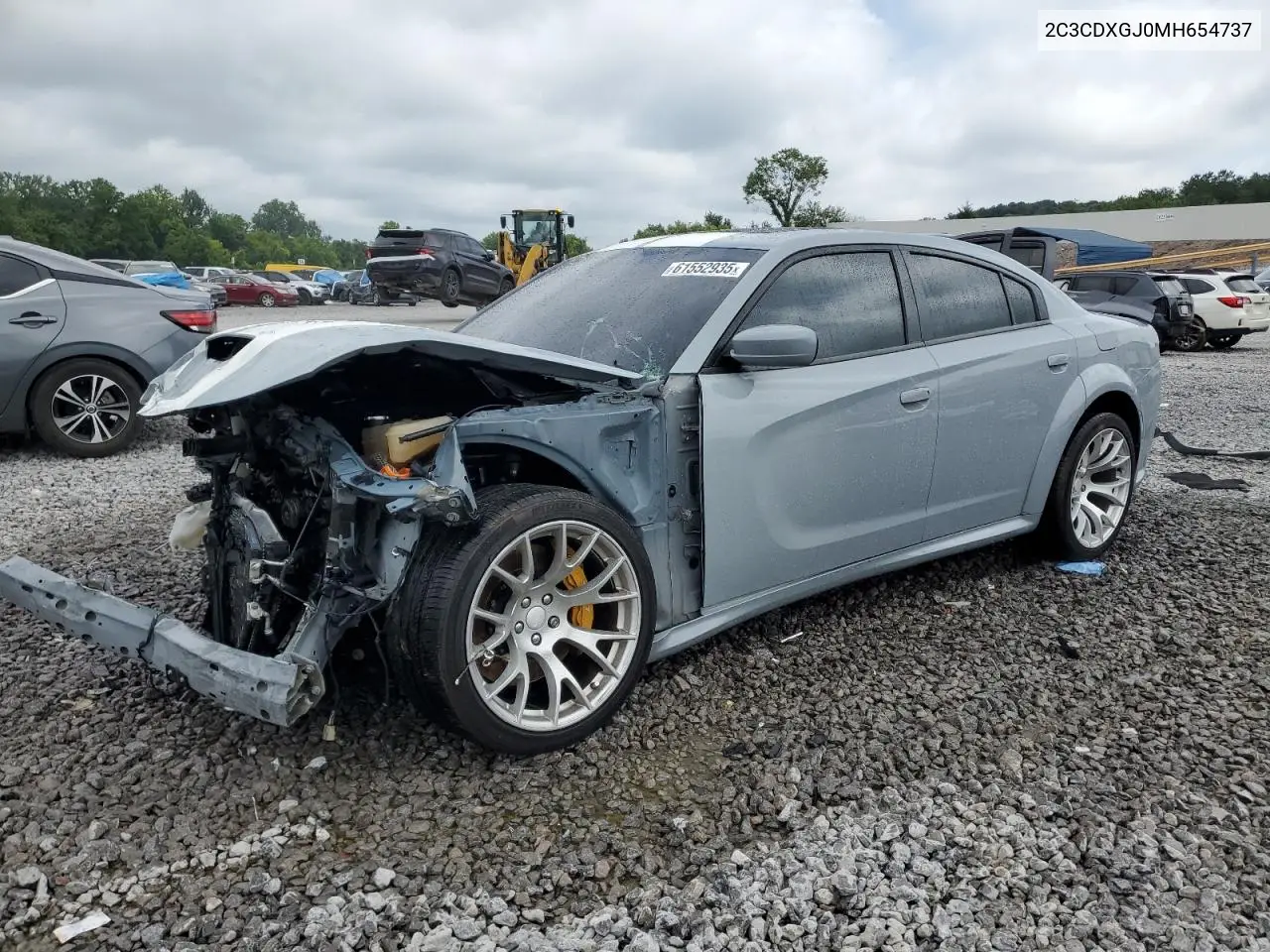 2021 Dodge Charger Scat Pack VIN: 2C3CDXGJ0MH654737 Lot: 61552935