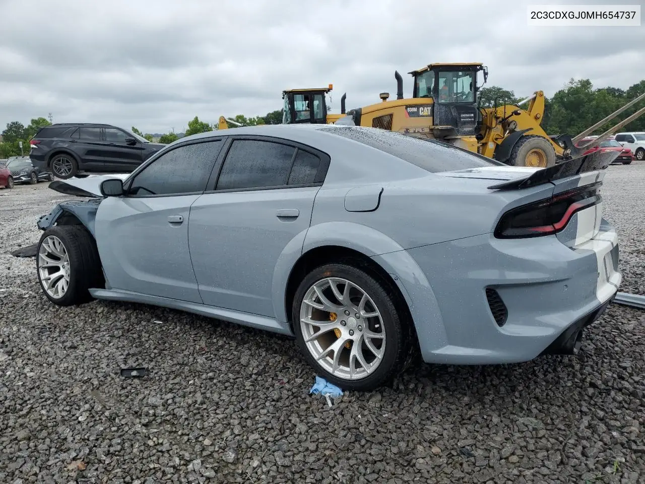 2021 Dodge Charger Scat Pack VIN: 2C3CDXGJ0MH654737 Lot: 61552935