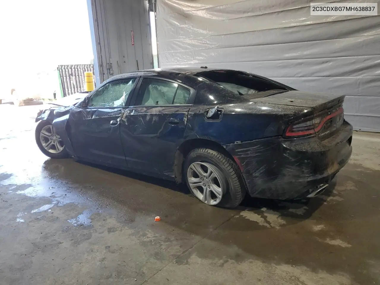 2021 Dodge Charger Sxt VIN: 2C3CDXBG7MH638837 Lot: 62310815
