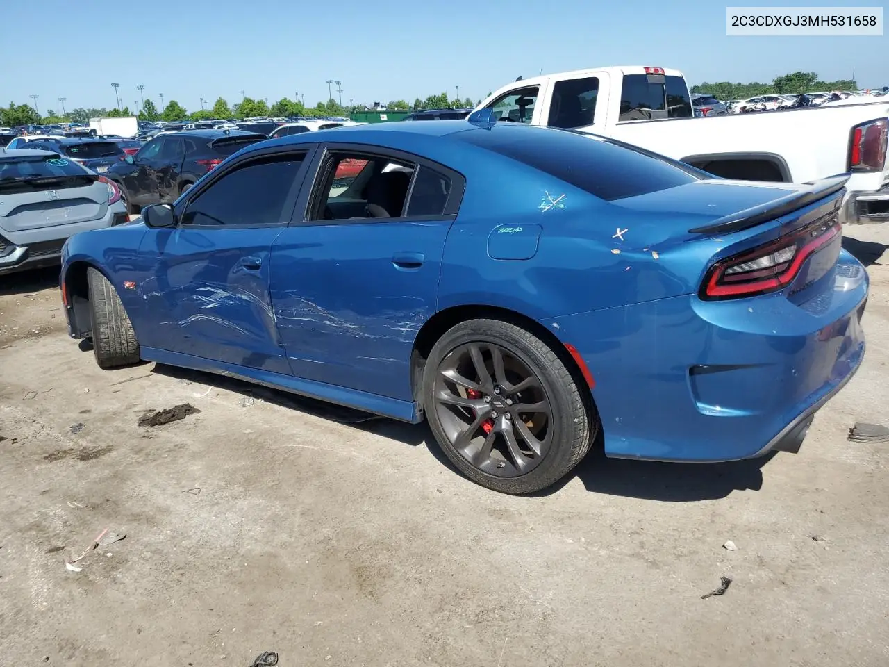 2021 Dodge Charger Scat Pack VIN: 2C3CDXGJ3MH531658 Lot: 62600925