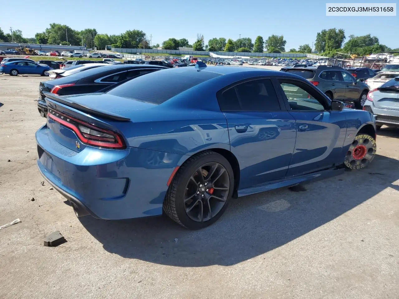 2021 Dodge Charger Scat Pack VIN: 2C3CDXGJ3MH531658 Lot: 62600925