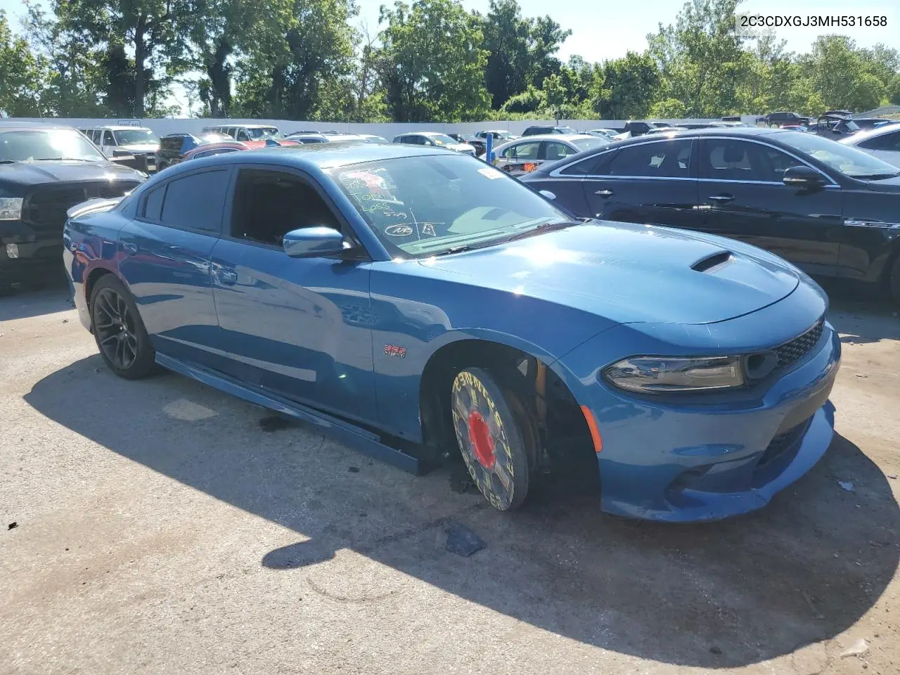 2021 Dodge Charger Scat Pack VIN: 2C3CDXGJ3MH531658 Lot: 62600925
