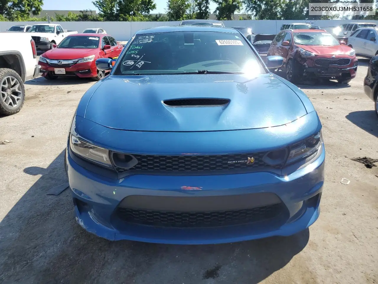 2021 Dodge Charger Scat Pack VIN: 2C3CDXGJ3MH531658 Lot: 62600925
