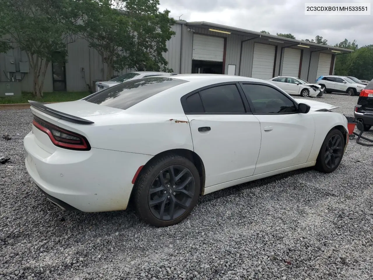 2021 Dodge Charger Sxt VIN: 2C3CDXBG1MH533551 Lot: 62794385