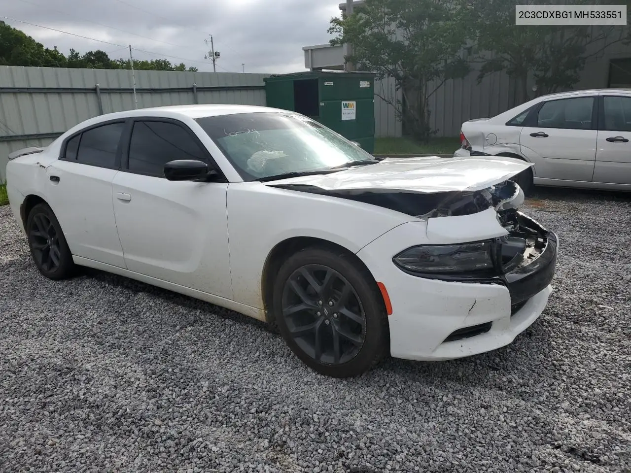 2021 Dodge Charger Sxt VIN: 2C3CDXBG1MH533551 Lot: 62794385