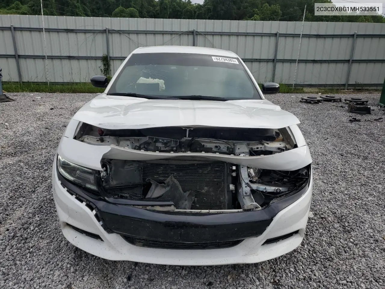 2021 Dodge Charger Sxt VIN: 2C3CDXBG1MH533551 Lot: 62794385