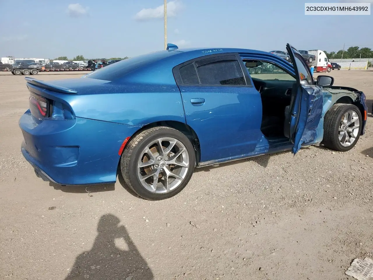 2021 Dodge Charger Gt VIN: 2C3CDXHG1MH643992 Lot: 62996555