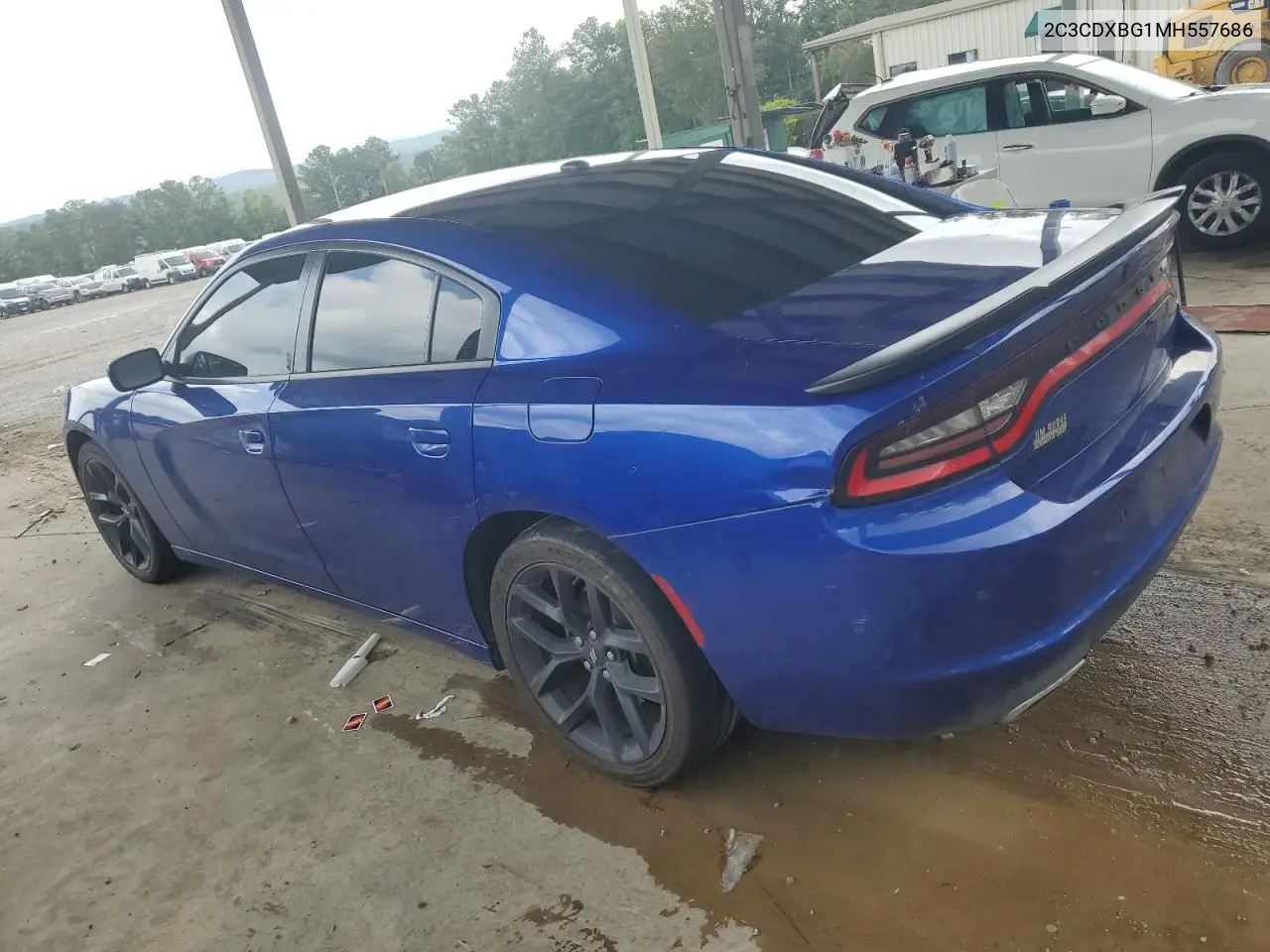 2021 Dodge Charger Sxt VIN: 2C3CDXBG1MH557686 Lot: 63156815