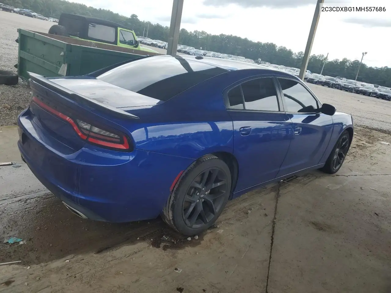 2021 Dodge Charger Sxt VIN: 2C3CDXBG1MH557686 Lot: 63156815