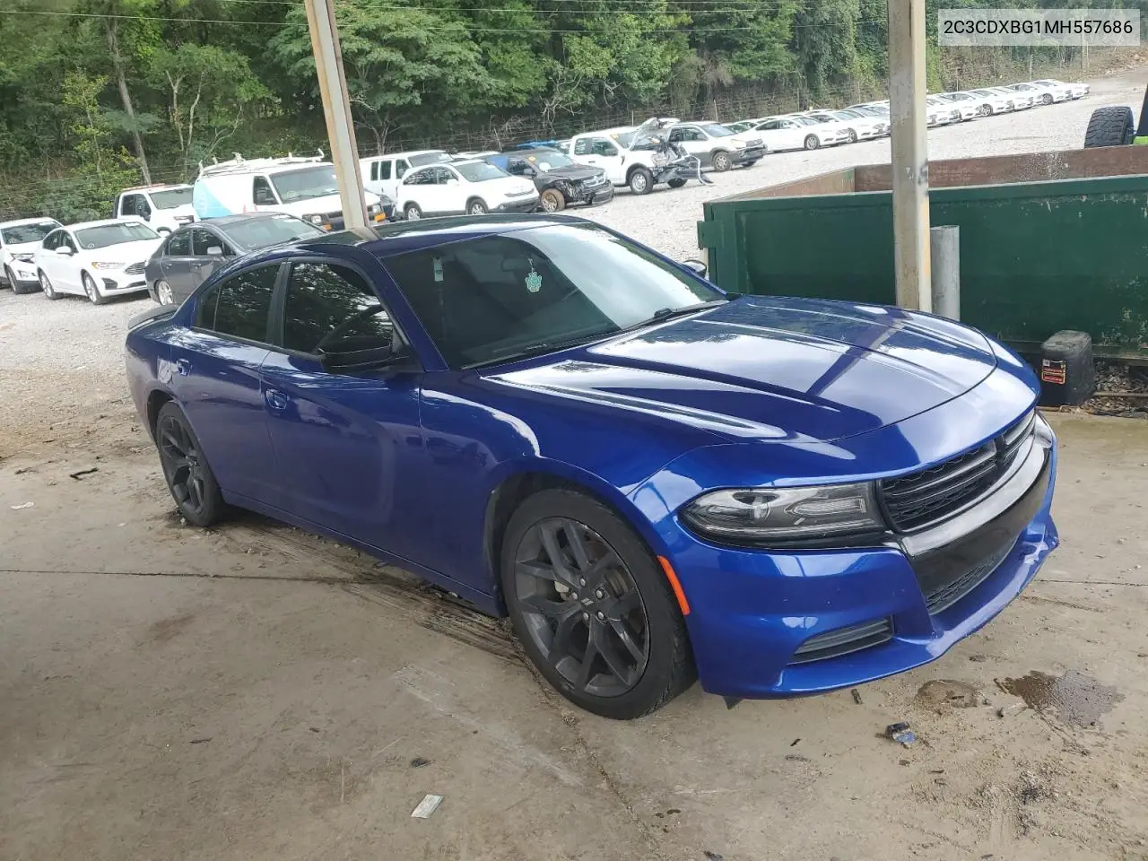 2021 Dodge Charger Sxt VIN: 2C3CDXBG1MH557686 Lot: 63156815