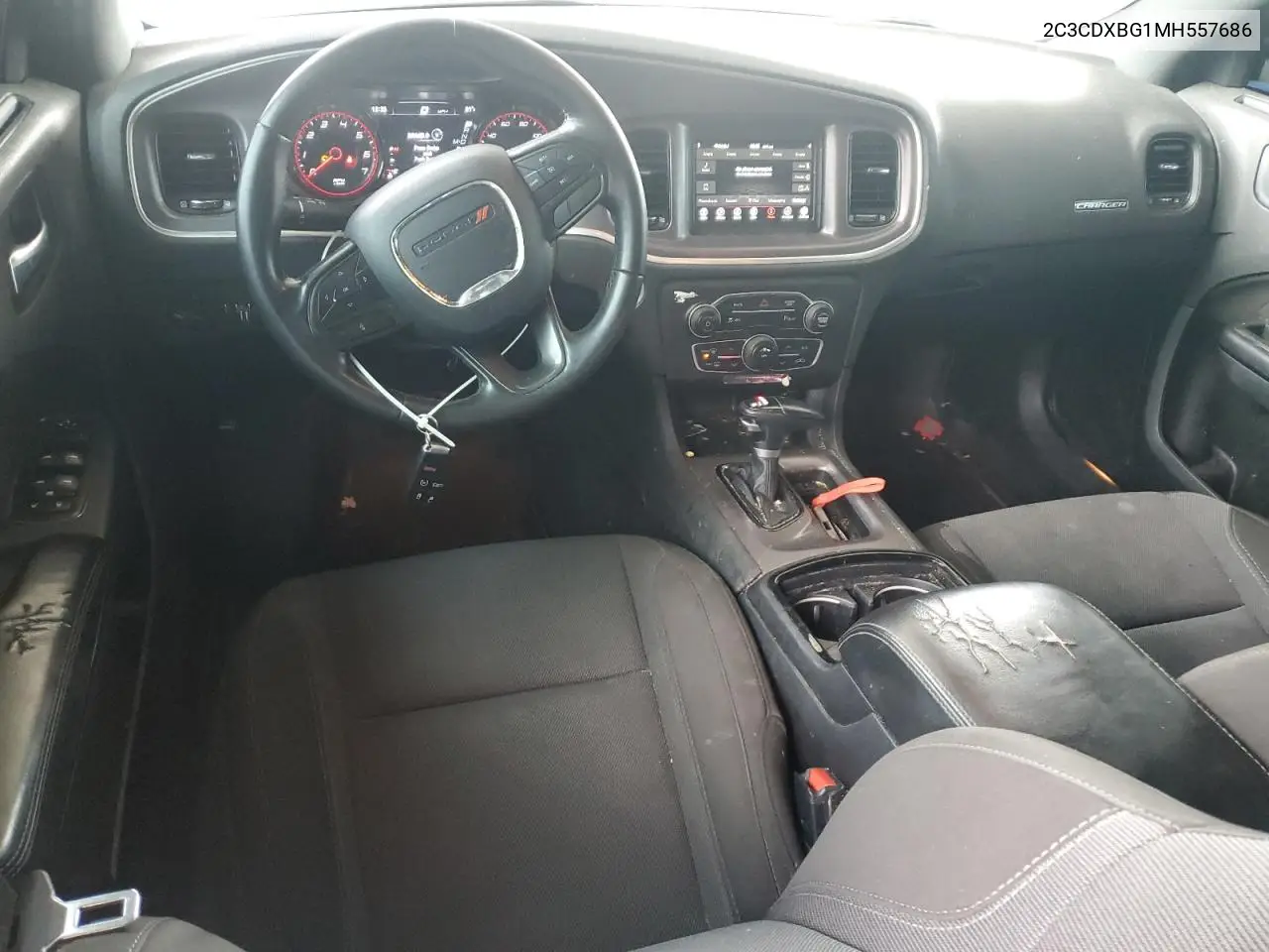 2021 Dodge Charger Sxt VIN: 2C3CDXBG1MH557686 Lot: 63156815