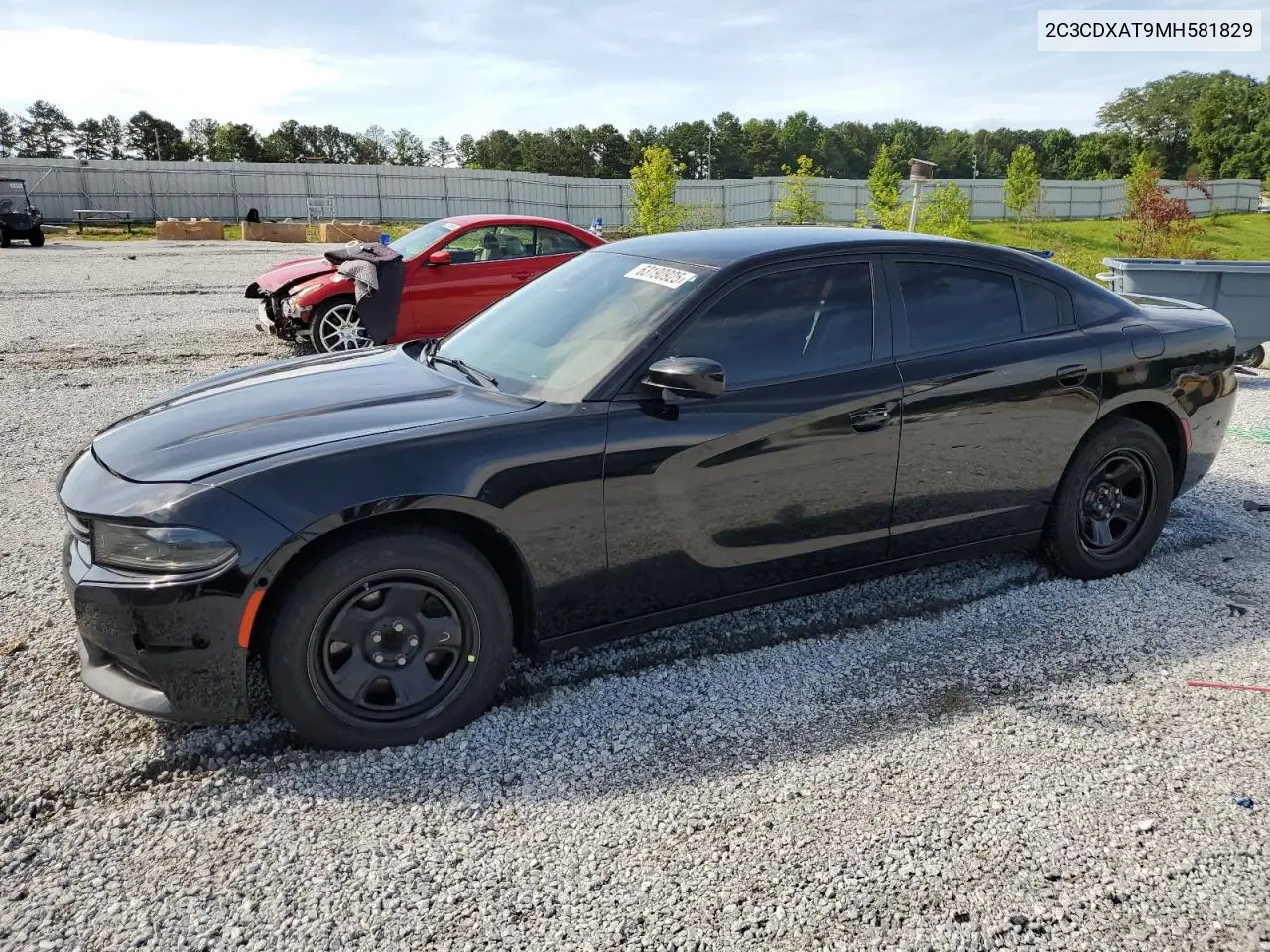 2021 Dodge Charger Police VIN: 2C3CDXAT9MH581829 Lot: 63190925