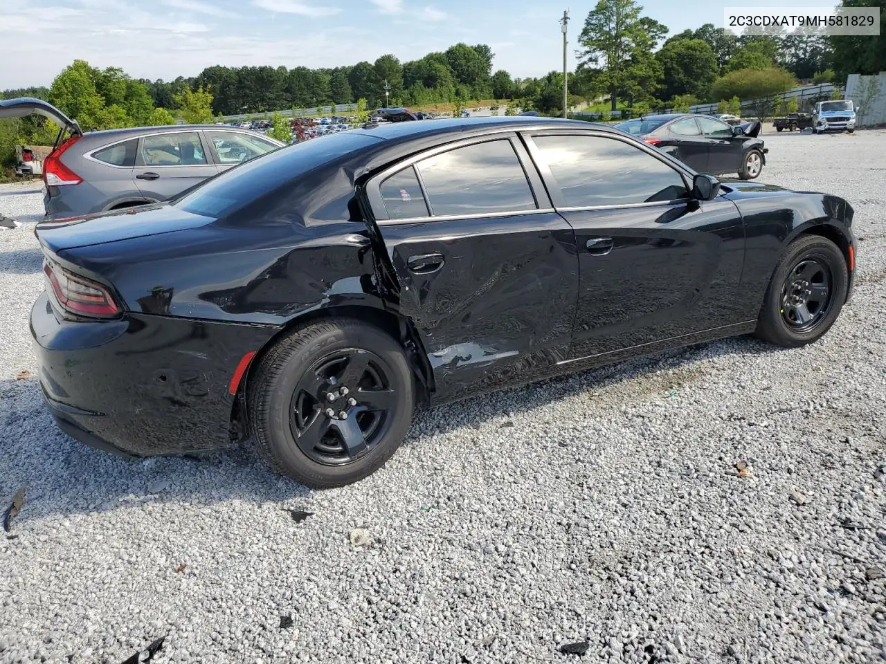 2021 Dodge Charger Police VIN: 2C3CDXAT9MH581829 Lot: 63190925