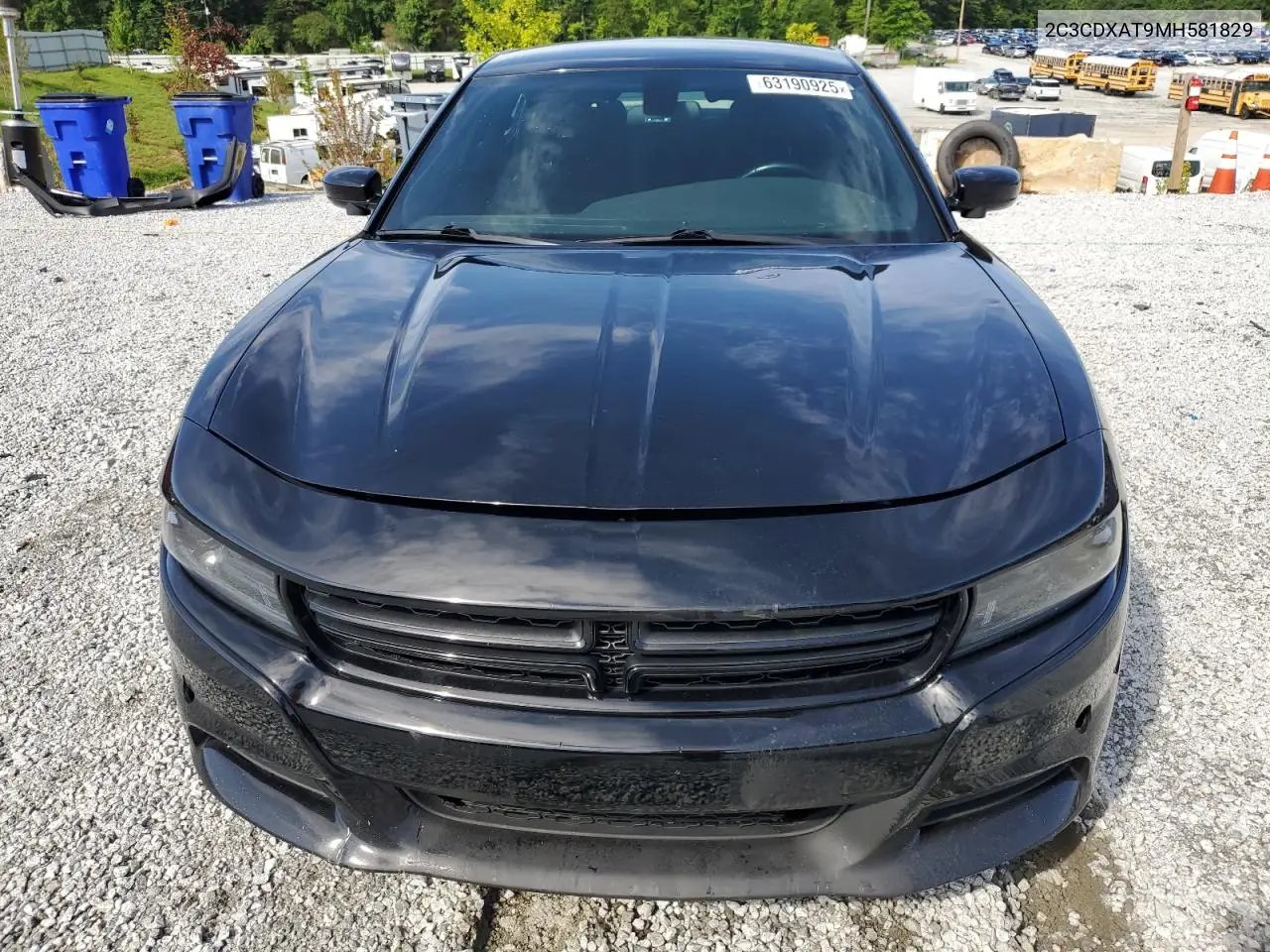 2021 Dodge Charger Police VIN: 2C3CDXAT9MH581829 Lot: 63190925