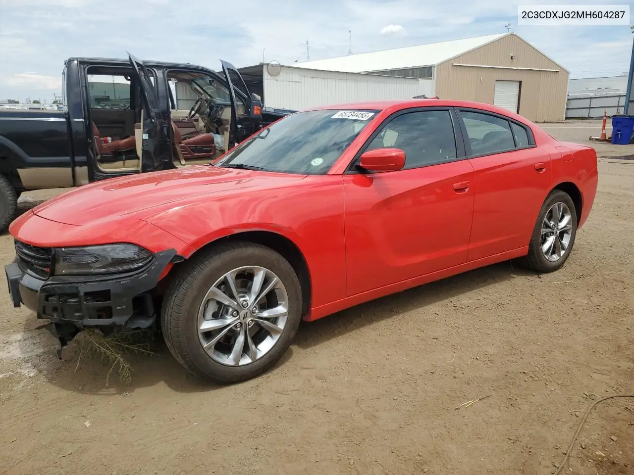 2021 Dodge Charger Sxt VIN: 2C3CDXJG2MH604287 Lot: 65734455